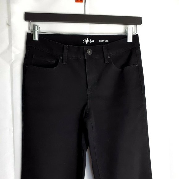 Style & Co Women's Denim Jeans ~ Sz 2 ~Black - Picture 2 of 6